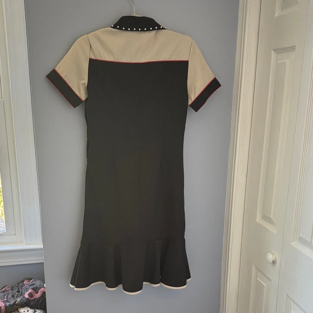 Floral Embroidered Pearl Detail Dress - Picture 6 of 6
